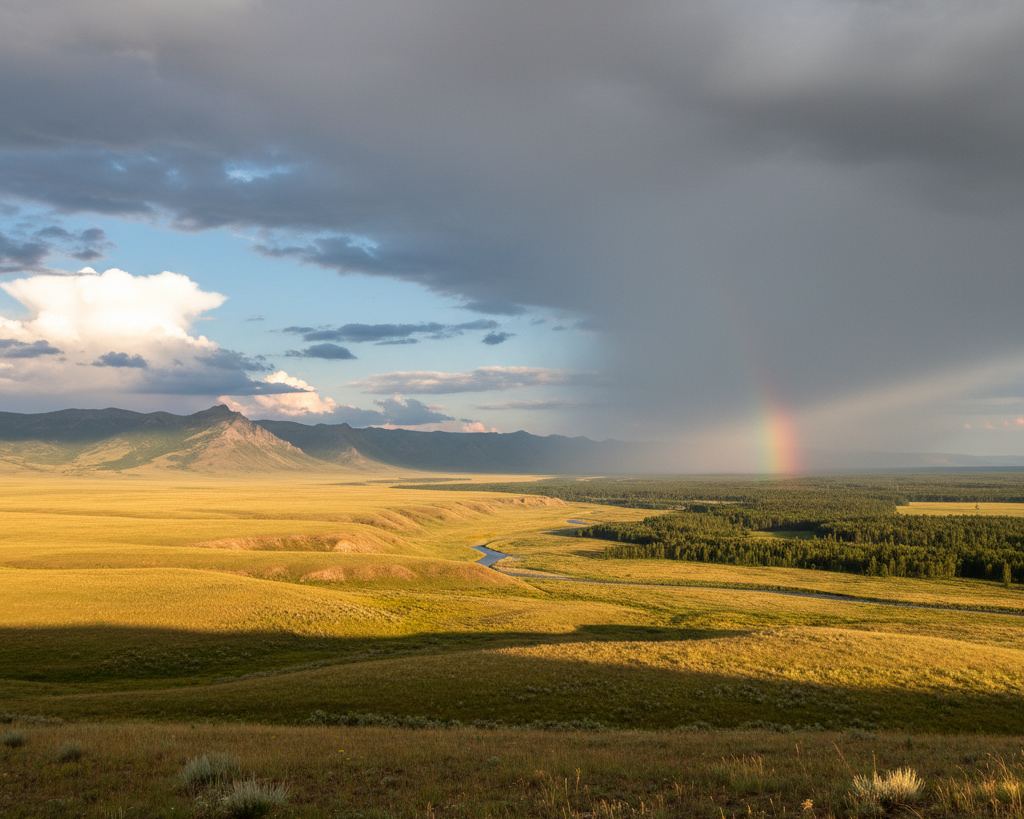 The same open country under a sky that is changing